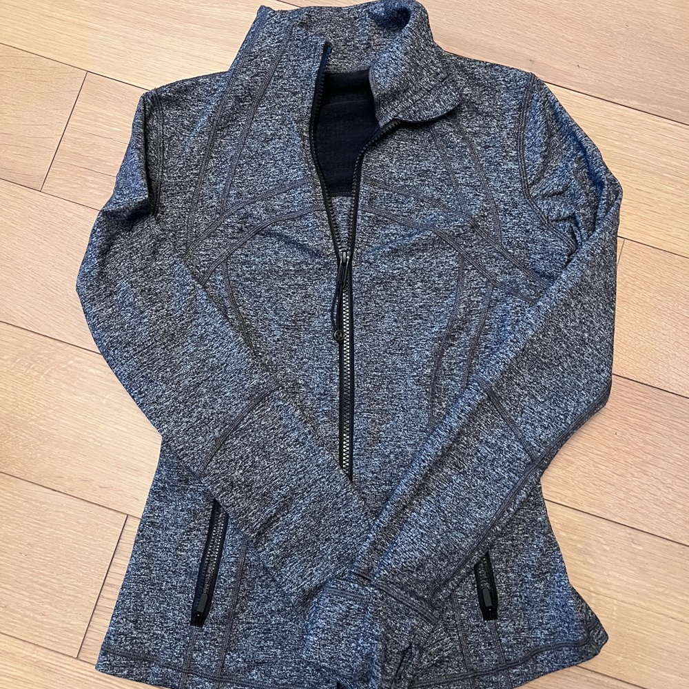 lululemon athletica Gray Heather Full-Zip define jacket